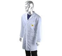 RS PRO Bata de laboratorio unisex, algodón, poliéster, blanco, protección ESD, talla XXL