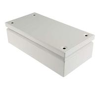 RS PRO Caja de instalación de acero RAL 7032 IP66, 300 x 150 x 80 mm