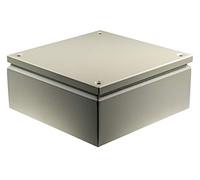 RS PRO Caja de instalación de acero RAL 7032 IP66, 300 x 300 x 120 mm