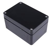 RS PRO Caja de instalación negra IP66, 110 mm x 75 mm x 55 mm (ancho x profundidad x alto)
