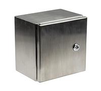 RS PRO Caja de pared de acero inoxidable IP66, 200 x 200 x 150 mm
