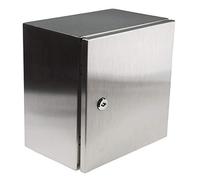 RS PRO Caja de pared de acero inoxidable IP66, 300 x 300 x 200 mm (alto x ancho x profundidad)