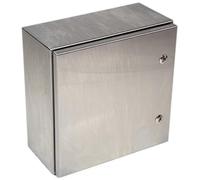 RS PRO Caja de pared de acero inoxidable IP66, 400 x 400 x 200 mm (alto x ancho x profundidad)