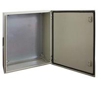 RS PRO Caja de pared de acero RAL 7032 IP66, 600 x 600 x 210 mm (alto x ancho x profundidad)