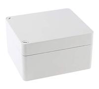 RS PRO Caja de pared de fibra de vidrio gris IP66, 100 mm x 160 mm x 200 mm (alto x ancho x profundidad)