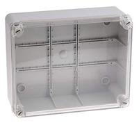 RS PRO Carcasa de ABS gris, dimensiones exteriores 210 x 95 x 260 mm, IP55
