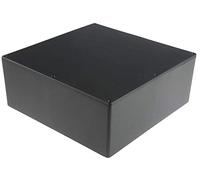 RS PRO Carcasa de aluminio, color negro, dimensiones exteriores 250 x 250 x 100 mm