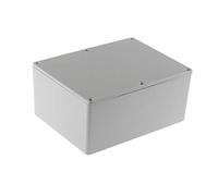 RS PRO Carcasa de aluminio gris. Dimensiones exteriores: 165,8 x 127,3 x 76,3 mm