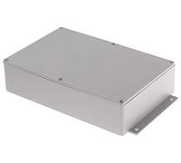 RS PRO Carcasa de aluminio gris, dimensiones exteriores 252 x 146,1 x 55,5 mm, IP66