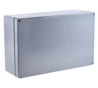 RS PRO Carcasa de PET gris, dimensiones exteriores 400 x 250 x 120 mm, IP66