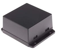 RS PRO Carcasa de plástico ABS de color negro. Dimensiones exteriores: 80 x 80 x 43 mm