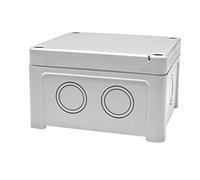 RS PRO Carcasa universal de policarbonato, color gris, dimensiones exteriores 110 x 110 x 65 mm, IP65