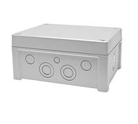 RS PRO Carcasa universal de policarbonato, color gris, dimensiones exteriores 201 x 163 x 98 mm, IP65