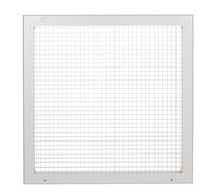 RS PRO Rejilla de aluminio de 32 mm, plata, 450 x 450 mm
