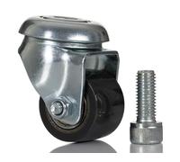 RS PRO, Rueda giratoria, rueda de 35 mm de diámetro, 200 kg, Ges H. 58 mm, rueda B. 25 mm, perno roscado, material de acero