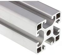 RS PRO Serie 2 Perfil de aluminio de 40 x 40 mm, ranura de 4 ranuras de 8 mm, longitud de 3000 mm