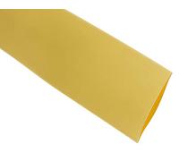 RS PRO Tubo termorretráctil de poliolefina amarillo, diámetro de 25,4 mm, tasa de contracción 2:1, longitud 3 m, rollo de 3 metros