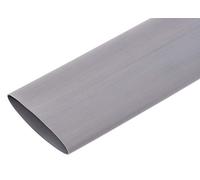 RS PRO Tubo termorretráctil de poliolefina gris, diámetro de 25,4 mm, tasa de contracción 2:1, longitud 1,2 m, paquete de 5 unidades