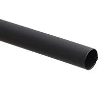 RS PRO Tubo termorretráctil de poliolefina negra, diámetro de 9,5 mm, tasa de contracción 2:1, longitud 1,2 m, paquete de 5 unidades