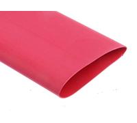 RS PRO Tubo termorretráctil de poliolefina rojo, diámetro de 25,4 mm, tasa de contracción 2:1, longitud 1,2 m, paquete de 5 unidades