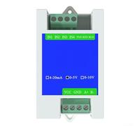 RS485 al módulo convertidor analógico con 2/4 canales que admiten múltiples tipos de salida para aplicaciones industriales Modbus RTU (4 canales 0-5V)