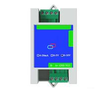 RS485 al módulo convertidor analógico, transmisor de señal industrial de 2 canales o 4 canales para Modbus RTU, ADC de 12 bits, salida 0-20mA/0-10V, DC5-30V (2 canales 0-10V)