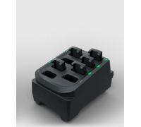 rs5100 8-slot spare battery charger allows charging of 8 spare batteries. requires pwr-bga12v50w0ww dc cable cbl-dc-388a1-01 and 3-wire g