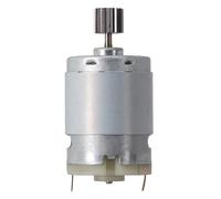 RS550 Motor CC de 16 dientes de engranaje 16.8V 25V para destornillador inalámbrico, 2300-3000RPM con ventilador de refrigeración, construcción de metal compatible con 12V (25V)