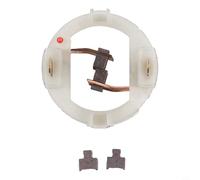 RS550 Motor Escobilla de Carbón Portaescobillas Sin Cubierta Trasera Con 2 Cepillos Para Bosch GSR14.4-2 GSR10.8V para Metal, Plástico, Blanco, Dorado, 35 x 35 x 20 mm