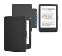 RSAquar Funda Magnética Extraíble 6" para Kobo Clara Colour/BW/2E | Trasera de PC Ultraclara, Carcasa Ligera, Reposo y Activación Automáticos, para Tolino Shine Color/5/4, Negro