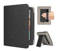 RSAquar Funda para 7" Kindle Colorsoft Signature Edition y All-New Kindle Paperwhite (2024), Funda de protección Completa con Auto Sleep/Wake, Correa de Mano y Soporte Plegable - Negro