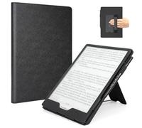 RSAquar Funda Pocketbook InkPad One 10,3 Pulgadas 2026, Funda Protectora con Correa de Mano y Soporte Plegable, Funda Premium de Cuir PU para E-Reader, Negra