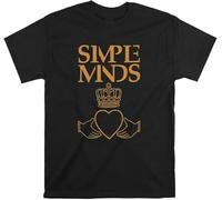 RSBADJEUF Simple Minds T-Shirt Jim Kerr T Shirt Men Tshirt Black