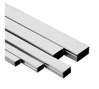 RSBFER Canaleta de Cables de Acero Inoxidable de 1 m, Cubierta metálica para Cables de Suelo, Impermeable y antioxidante, para comercios y gimnasios,80x40x0.8mm