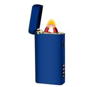 RSBYE Encendedor Electrónico, Mechero Electrico con Arco Eléctrico Engrosado, Encendedor Electrónico de Plasma, Mechero Electrico USB C Recargable para Vela, Barbacoa, Camping (Azul)