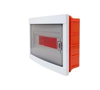 RSE Caja de distribución empotrada con ventana IP20 IK10, 1 fila, 12 módulos/PLE (unidades de espacio)