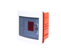 RSE Caja de distribución empotrada con ventana IP20 IK10, 1 fila, 4 módulos/PLE (unidades de espacio)