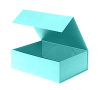 Rsgift Caja de regalo verde, caja de regalo de 7.8 x 7 x 3.1 pulgadas con tapa, cajas decorativas de graduación para padrinos de boda, cajas de regalo de cumpleaños