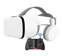 RSGK Gafas De Video VR 3D, Casco De Realidad Virtual HD con Gamepad, Gafas VR para TV, Películas Y Videojuegos Compatibles con iOS, Teléfonos Android