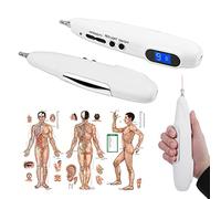 RSGK Pluma De Masaje De Acupuntura, Pluma De Masaje De Acupuntura De Mano, Detector De Puntos Pantalla LCD Pluma De Acupuntura Eléctrica, Herramientas De Alivio del Dolor
