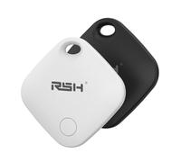 RSH FineTrack Smart Finder Localizador Bluetooth SmartTag Tracker Soporte iOS Rastreador para Llaves Equipaje Cartera Bicicleta Mochila Bolso, Batería Reemplazable, (Negro + Blanco)