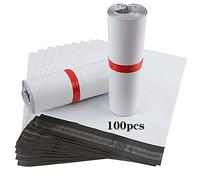 Rshuhx 100pcs Bolsas para Envíos de Plástico 30cmX40cm Paquetes Sobres de Envios Correo Bolsas Embalaje Ropa Textiles Camisetas Jeans/Opacas/Autoadhesivo/Impermeables Blanco(Nuevo Material)