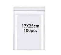 Rshuhx 100Piezas Bolsas Plastico Transparente Resellables Bolsa Sellada Engrosamiento 160μm 17cmX25cm Adecuado Para Documentos de Libros Ropa Suéter Chaqueta Camisa Sombrero Bufanda Clasificación