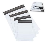 Rshuhx Bolsas de Envío Plástico Blanco Opaco - Grandes Bolsas para Envíos y Paquetes - 30 Piezas