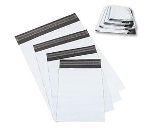 Rshuhx Bolsas de Envío Plástico Blanco Opaco - Grandes Bolsas para Envíos y Paquetes - 30 Piezas