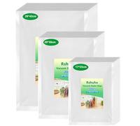 Rshuhx Bolsas de Vacío para Alimentos 17x25cm 20x30cm 28x40cm 80pcs Envasar al Vacio 200µm Sacos Vacuo Sin BPA para Apto Foodsaver Envasadoras al Vacío para la Conservación de Alimentos y la Cocción