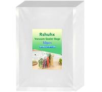 Rshuhx Bolsas de Vacío para Alimentos 20 x 30cm 50 Bolsas Envasar al Vacio 200µm Sacos Vacuo Sin BPA para Apto Foodsaver Envasadoras al Vacío para la Conservación de Alimentos y la Cocción
