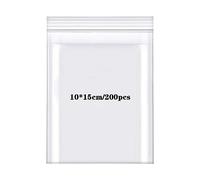 Rshuhx Bolsas Plastico Transparente Resellables Bolsa Sellada Pequeñas Engrosamiento 160μm 200 Piezas 10cmX15cm Bolsas Plastico Autocierre para Caramelo Bombones Embalaje de Comida Joyería