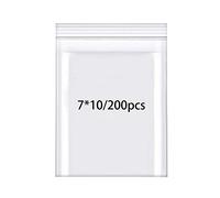 Rshuhx Bolsas Plastico Transparente Resellables Bolsa Sellada Pequeñas Engrosamiento160μm 200 Piezas 7cmX10cm Bolsas Plastico Autocierre para Caramelo Bombones Embalaje de Comida Joyería