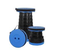 Rshuhx Taburete Plegable portátil Plegable para Adultos,Taburete Ligero retráctil Adecuado para Caminatas al Aire Libre Taburete de Camping de Pesca Carga máxima 460lbs/210 kg (Azul)